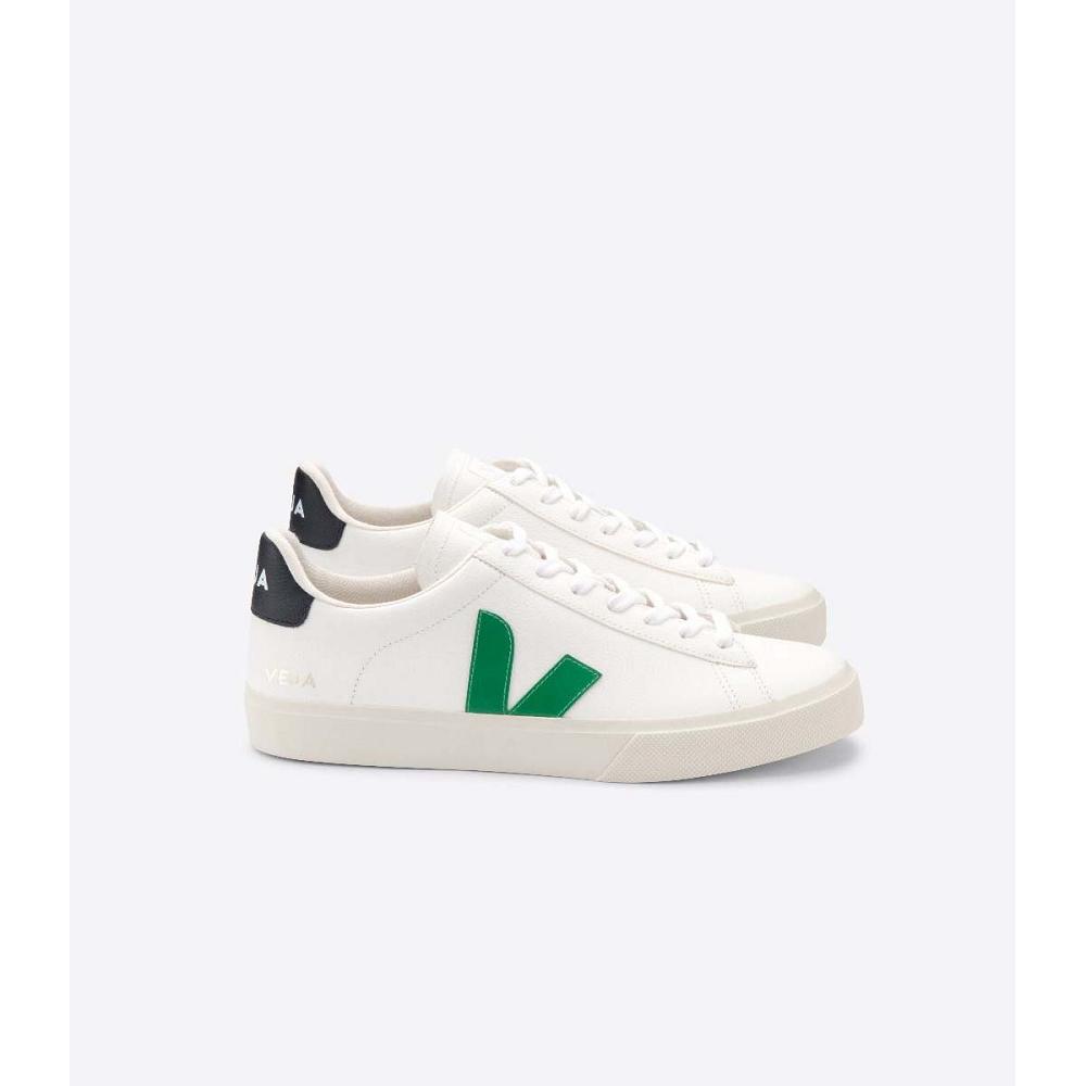 Veja CAMPO CHROMEFREE Men\'s Low Tops Sneakers White/Black | NZ 204JPQ